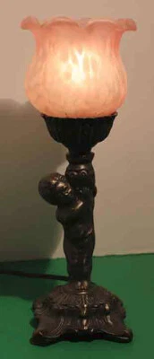 $30 • Buy VINTAGE CHERUB MOTIF DECORATOR ACCENT LAMP, 12  Tall