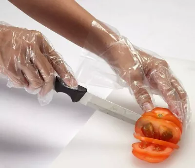 £1.59 • Buy Polythene PE Disposable Gloves Plastic Food Safe Grade Clear Pack Of 30's Large 
