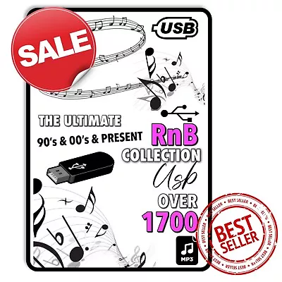 ULTIMATE RNB OLDSKOOL & NUSKOOL COLLECTION 1700 HIGH QUALITY FULL MP3’s (ON USB) • £14.99