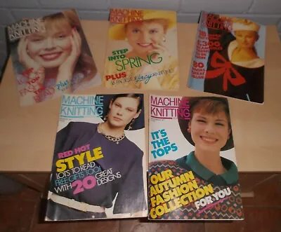 Vintage Machine Knitting Magazines 5 Copies 1987 Pristine Condition • £4.99