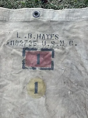 Ww2 Usmc Id Named Painted Duffle Bag • $450