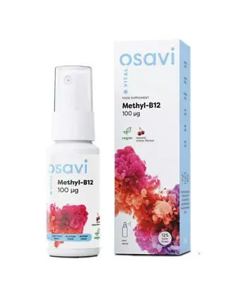 Osavi Methyl-B12 100mcg Vitamin B12 Oral Spray Cherry Flavour  25ml • £11.99