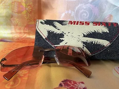 Miss Sixty Vintage Rose-tinted Sunglasses And Case • £14