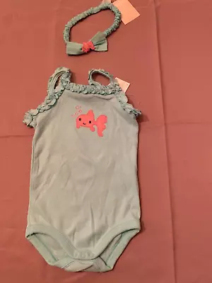 Nwt Gymboree Island Fun Coral Ruffle Hula Hula Bubble Romper  Size 6-12 Mo • $39.99