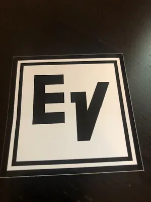 EV Electro-Voice Speaker Badge Logo Sticker Square 3X3 • $4.95