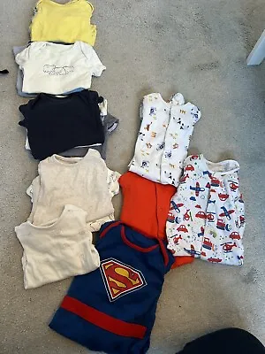 Baby Boys Bundle Of Clothes Age 6-9 Months (21 Items) • £10