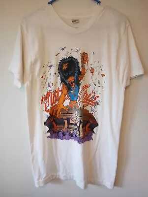 Vintage 1987 Motley Crue Shirt Large Kickin’ Ass On The Wild Side Of Your Town • $225