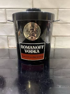 Romanoff Vodka Plastic Insulated Ice Bucket Insulex Black • £10.99