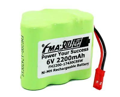 Rechargeable Ni-MH Battery 6V 2200mAH For ES 7008 Power Toys Emerency Light 5SW • $20.60