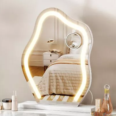 Vanity Mirror With LightsTabletop Lighted Makeup Mirror LED Lights Cloud Shape • $37.59