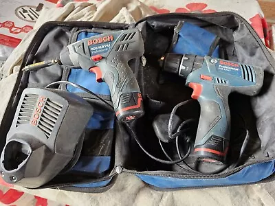 Bosch 10.8 Drill And Impact Driver Set • £40