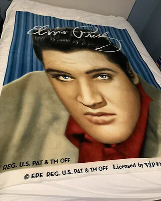 Elvis Presley Fleece Blanket Throw EPE Reg. V.I.P Cranston Art • $94.21