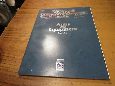 Arms And Equipment Guide Advanced Dungeons Dragons AD&D 2nd Edition TSR 2123 • $29.99