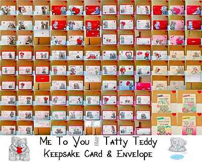 🐻Me To You🐻Love Message Keepsake Card & Envelope🐻Anniversary🐻Birthday🐻New🐻 • £2.69