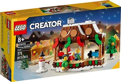 Lego - Winter Market Stall/christmas Seasonal Theme/snow Promotional Creator Set • $47.95