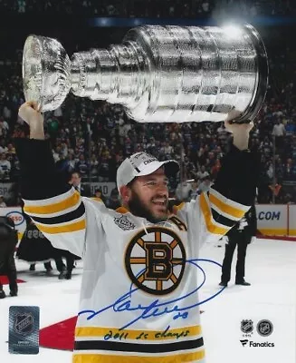 Signed 8x10 MARK RECCHI  2011 Stanley Cup  Boston Bruins Photo W/Show Ticket • $29.99