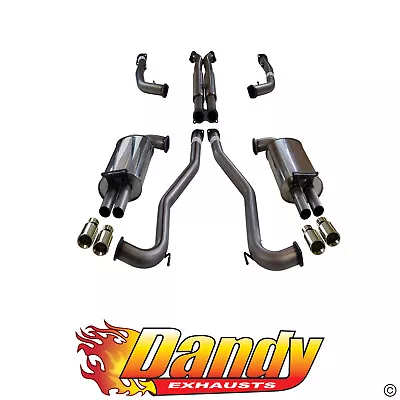 Twin 3  Stainless Cat Back Exhaust XPS For Commodore VE VF Ute W/ Straight Tips • $1650