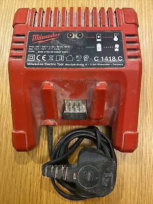 Milwaukee C 1418 C M18 Volt Charger • £9.99