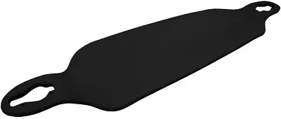 ALL BLACK Drop Down / Through LONGBOARD Thru Freestyle SKATEBOARD Deck CRUISER • $56.95