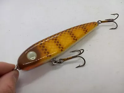 6  Phantom Walleye Wood Glide Bait Jerk Bait Musky Lure • $32.99