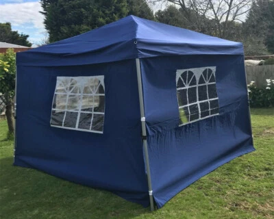 $108.95 • Buy 3x3m Pop Up Gazebo Outdoor Tent Folding Marquee Party Camping Market Canopy Blue