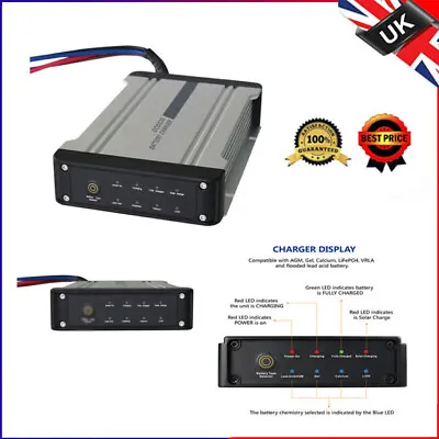 12V DC To DC Automatic Battery-to-Battery Charger With Built-in Solar Input 20A • £95.89