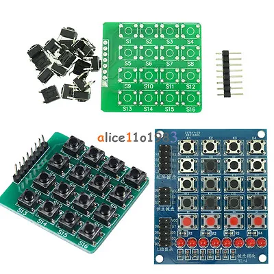 4x4 Keypad Matrix Keyboard Module 16 Buttons Mcu LED For Arduino DIY Smart Car • $2.14