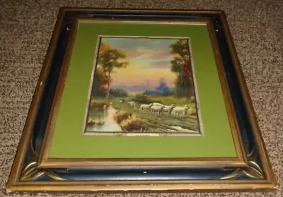 R. Atkinson Fox Sheep Collie Road Water Trees 17.25 X15.25  Framed Print 1920s • $99.99