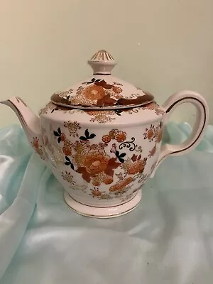 Asian Oriental Tea Coffee Pot.  Hand Painted.  Floral.  6.7  High.  J3. • $28