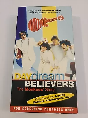 DAYDREAM BELIEVERS THE MONKEES' STORY VHS Tape Screening Copy 2000 Ft Top Hits! • $8.99