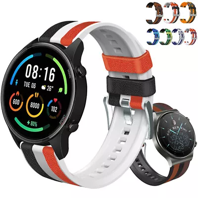 Silicone Strap For Samsung Amazfit Gtr 2 Huawei Watch GT 3 Pro 22mm Leather Band • $16.08