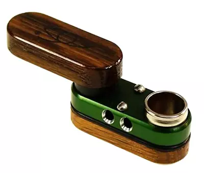 CLASSIC ORIGINAL AUTHENTIC MONKEY PIPE MIXED COLORS + POUCH Wood Cap Screen USA • $32.95