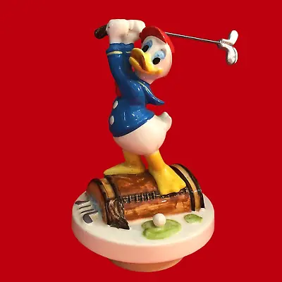 Donald Duck Rotating Music Box Walt Disney Whistle A Happy Tune Golfing • $18.75