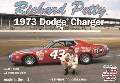 £38.71 • Buy Salvino's JR Models Richard Petty 1973 Dodge Charger 1/25 Plastic Model Kit