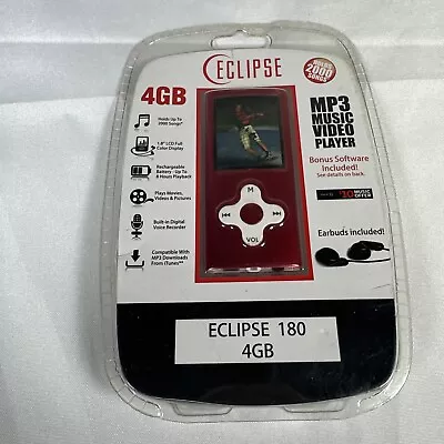 Factory Sealed ECLIPSE 4GB 1.8” LCD Display Movies & Music Media Player 180RD  F • $15