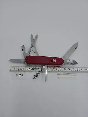 Victorinox Vintage Climber Swiss Army Knife 91MM  Red Rostfrei Pre 1985 SAK • $23.24