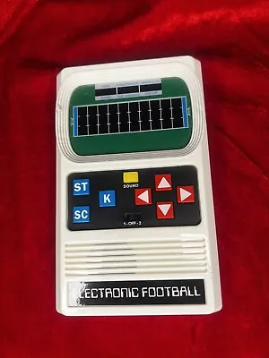 Electronic Football Handheld 1-2 Player Retro Mattel Game W/ Sound Tested WORKS  • $32.42