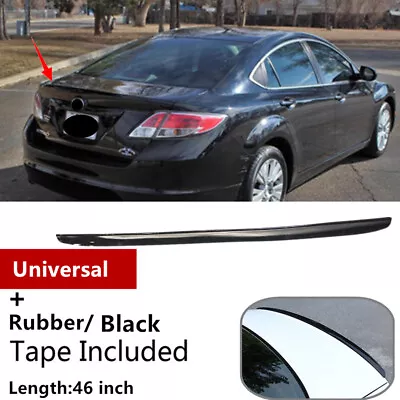46'' Universal Black Fit For 2009-2013 Mazda 6 Sedan Rear Trunk Lip Spoiler Wing • $35.77