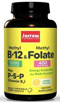 £15 • Buy Jarrow Formulas Methyl B-12 & Methyl Folate, 400mcg Lemon 100 Lozenges BBE9/23