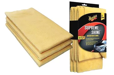 Meguiar's Meguiars Supreme Shine Microfiber Towels Cloth Towel (Pack Of 3) • $21.33