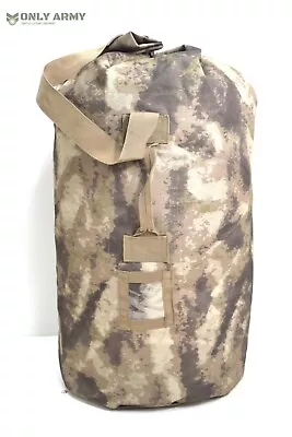 X Large Size Military Style Heavy Duty Kit Bag Duffle Bag Sack ATACS Camouflage • £24