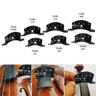 Full Size Violin-Bridge Mold Template Fingerboard Tool For Cello Viola Bass • $26.95