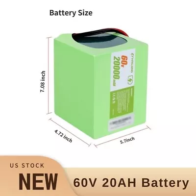 60V 20AH Battery Ebike Battery Lithium Ion Battery For 60V 100W-2000W Motor • $377