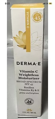 Derma-E Vitamin C Weightless Moisturizer SPF 45 With Vitamins B3 & E - 2 Fl. Oz. • $9.99
