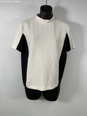$9.99 • Buy ZARA BASIC White/BLACK Poly/Poly Blend Shirt Women - Size M