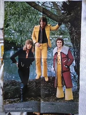 Emerson Lake Palmer ELP Keith Greg Carl Poster Germany 1970s • £71.26