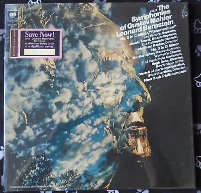 MAHLER Symphonies Of Vol. 2 Bernstein USA New Old Stock Sealed 4LP Box Set • $146.99