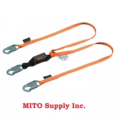 NEW  Miller Titan 6' Two Leg Shock-Absorbing Lanyard- T6121-Z7/6FtAF- Free Ship • $34.99