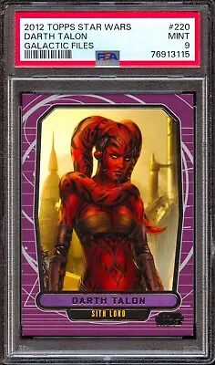 2012 Topps Star Wars Galactic Files Darth Talon #220 PSA 9 Old Republic RC • $205.58