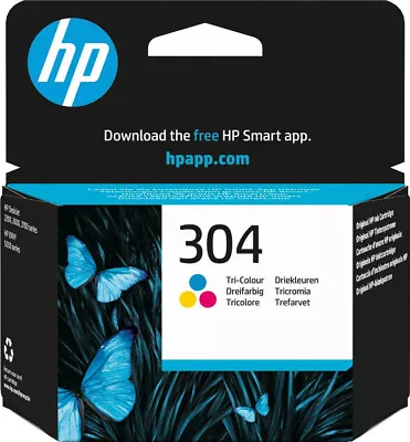 HP 304 Colour Original Ink Cartridge For Deskjet 3720 3730 - Offer Price • £15.49